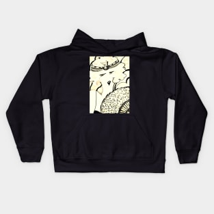 ART DECO ICECREAM FLAPPER ,,,,Jacqueline Mcculloch Kids Hoodie